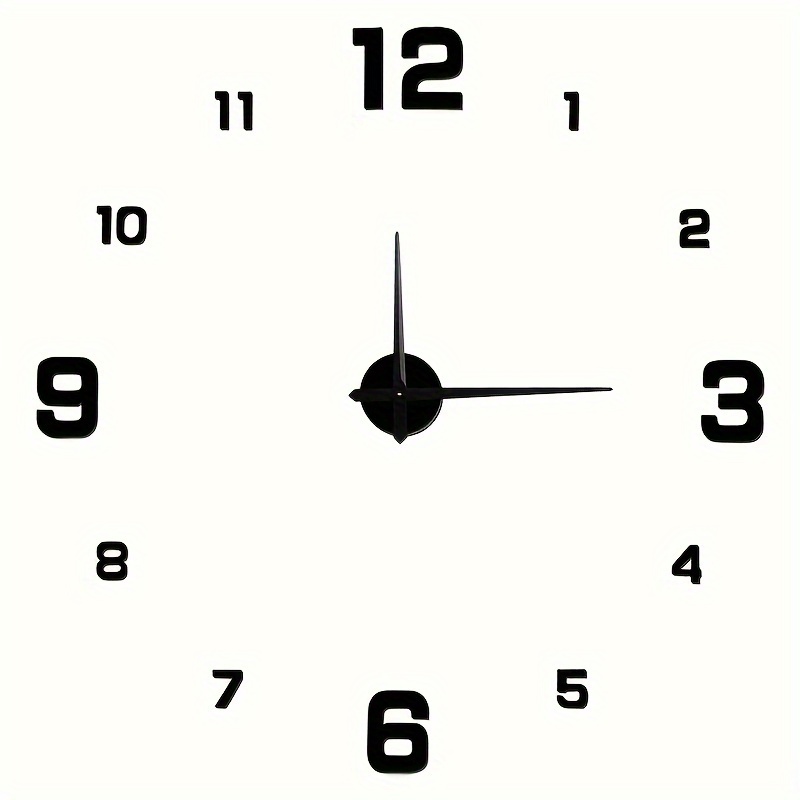 modern 3d digital wall clock large luminous display silent operation perfect for living room bedroom the luminous style only emits light in dark environments details 4