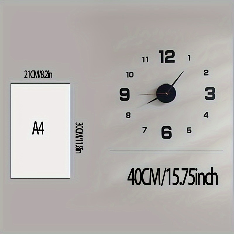 modern 3d digital wall clock large luminous display silent operation perfect for living room bedroom the luminous style only emits light in dark environments details 9