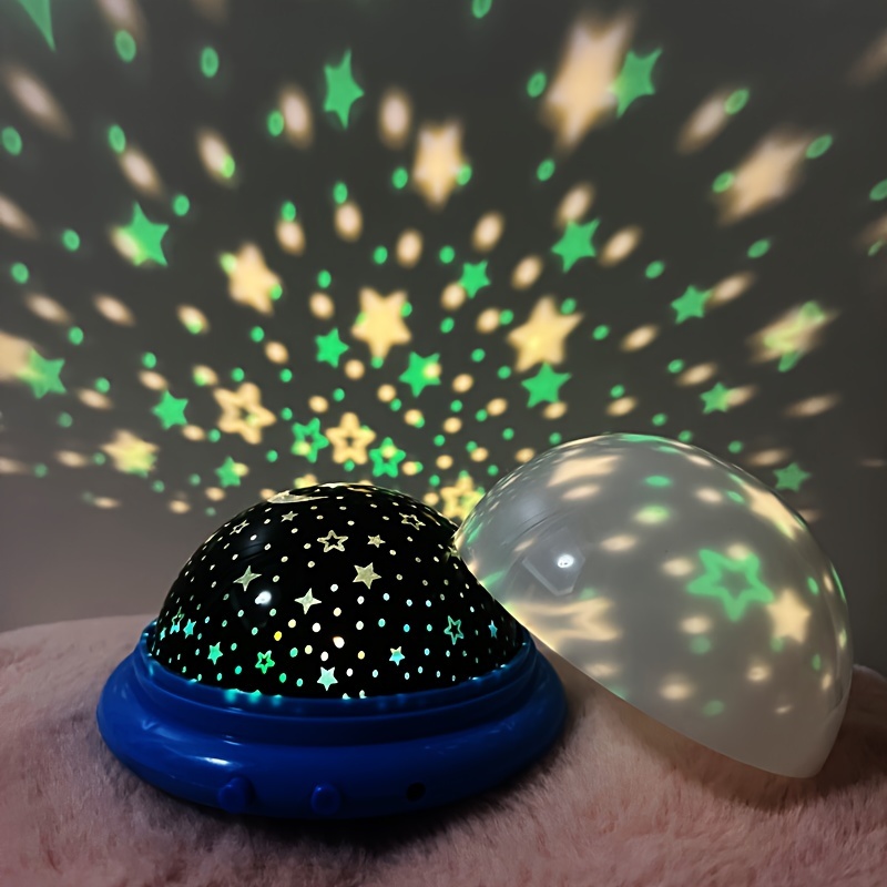 1pc spaceship shaped star projection lamp with 8 color modes details 1