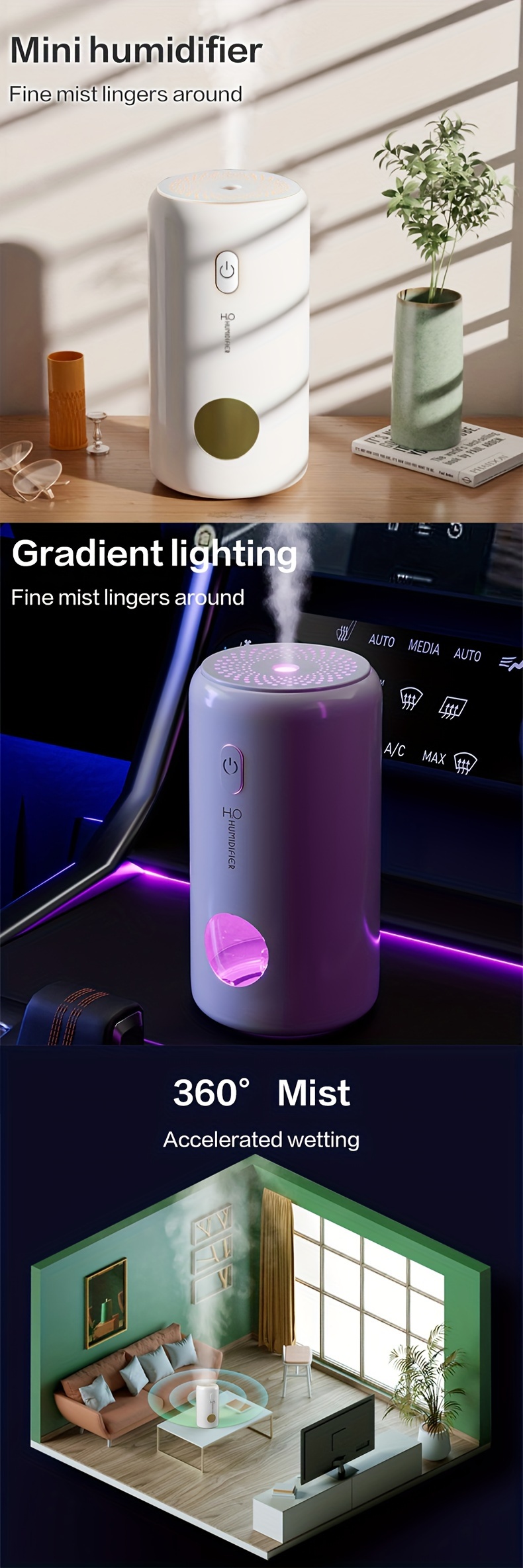 1pc mini car humidifier home desktop   usb mini humidifier details 0