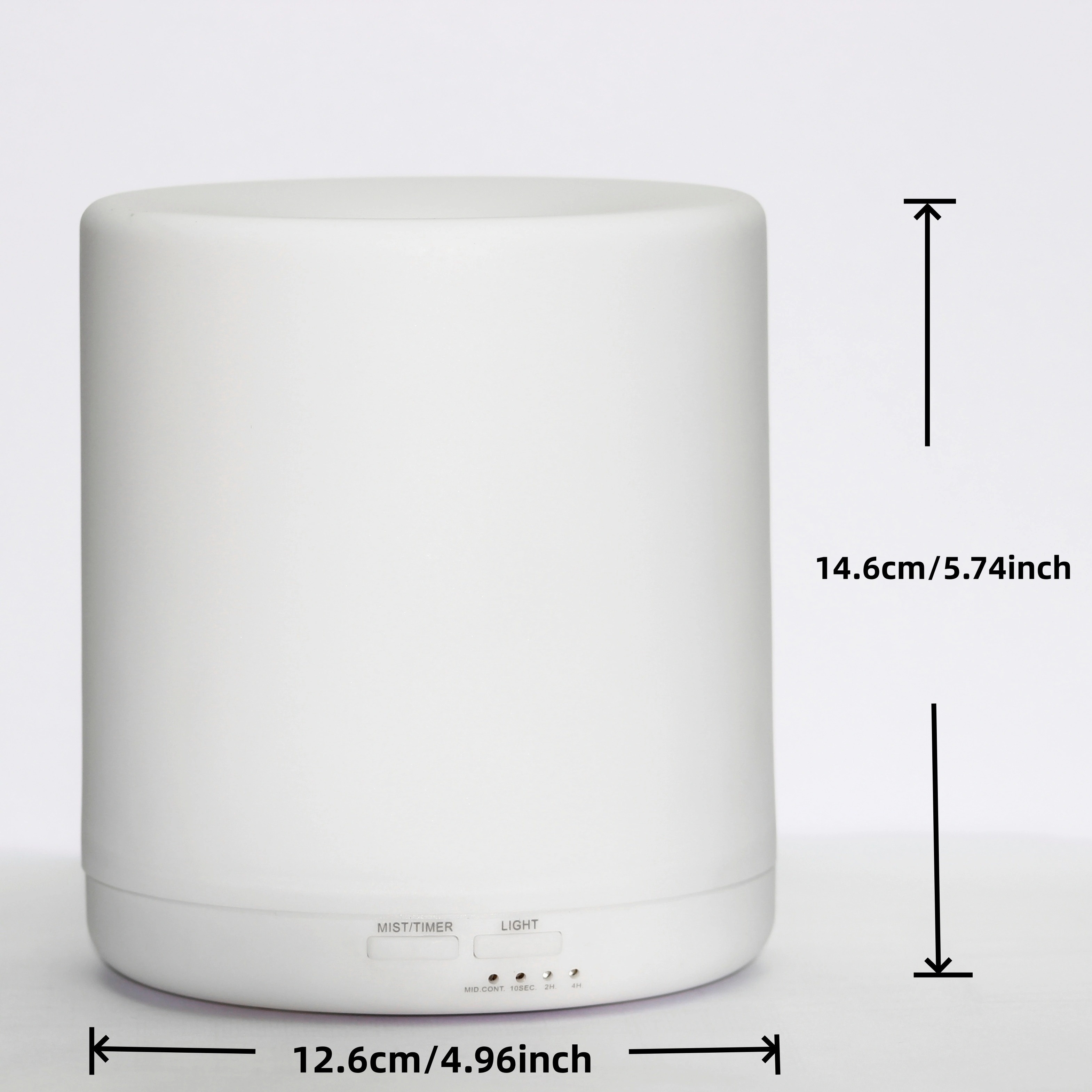 400ml pure white plastic warm yellow light aroma diffuser details 0