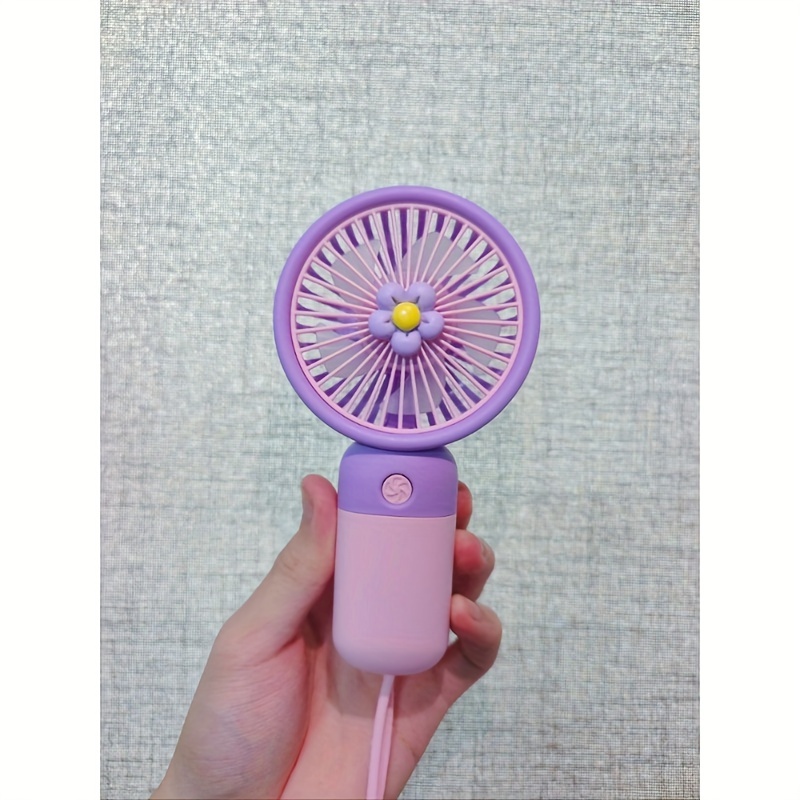 portable small fan new flower mini handheld small fan gift for girlfriend summer fresh pocket fan portable portable handheld fan usb storage fan handheld fan gift details 4